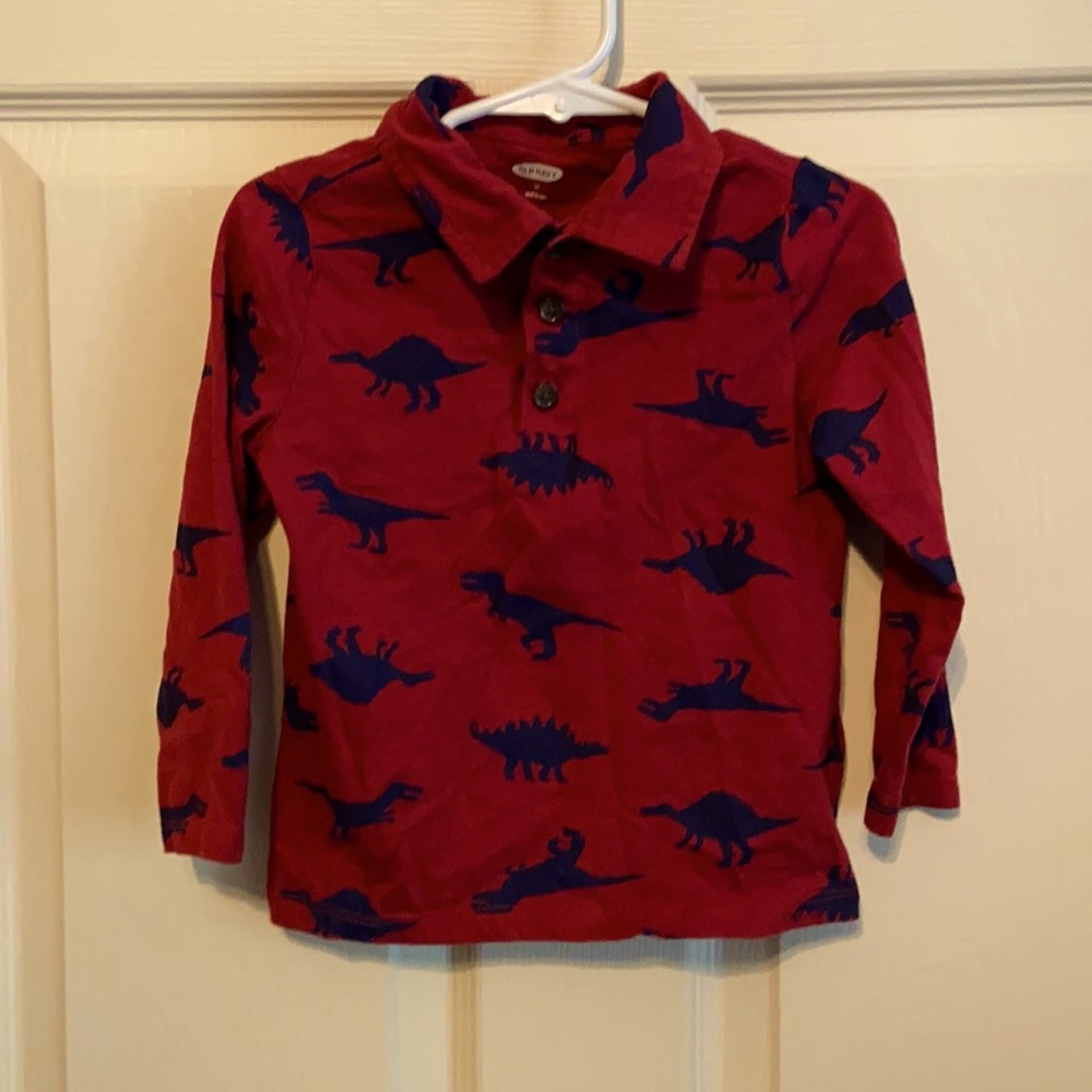 Great condition toddler boys dinosaur polo